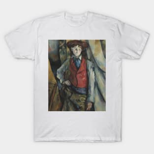 Boy in a Red Waistcoat by Paul Cezanne T-Shirt